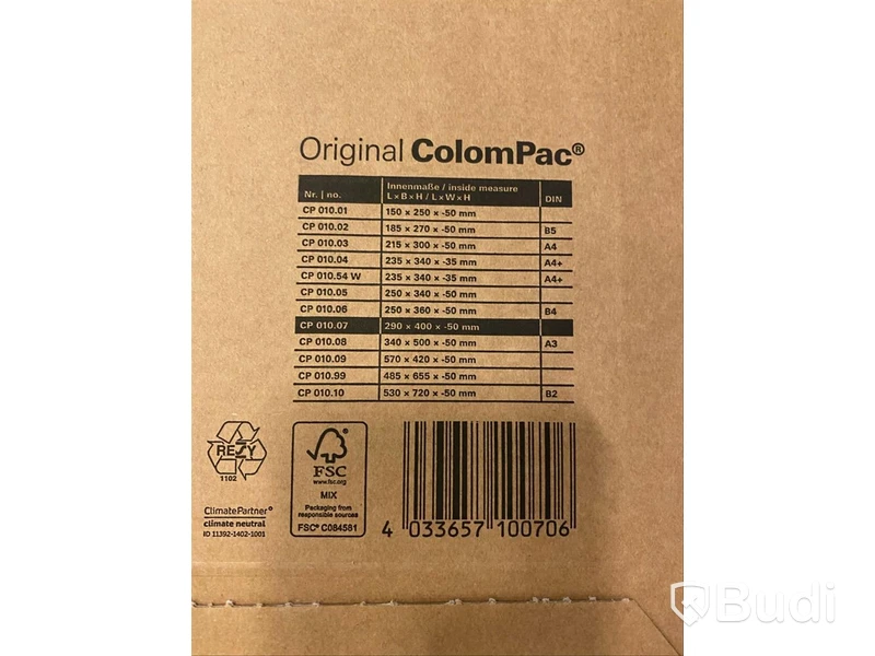 Ca 7 x 100 st kartongpåsar från ColomPac
